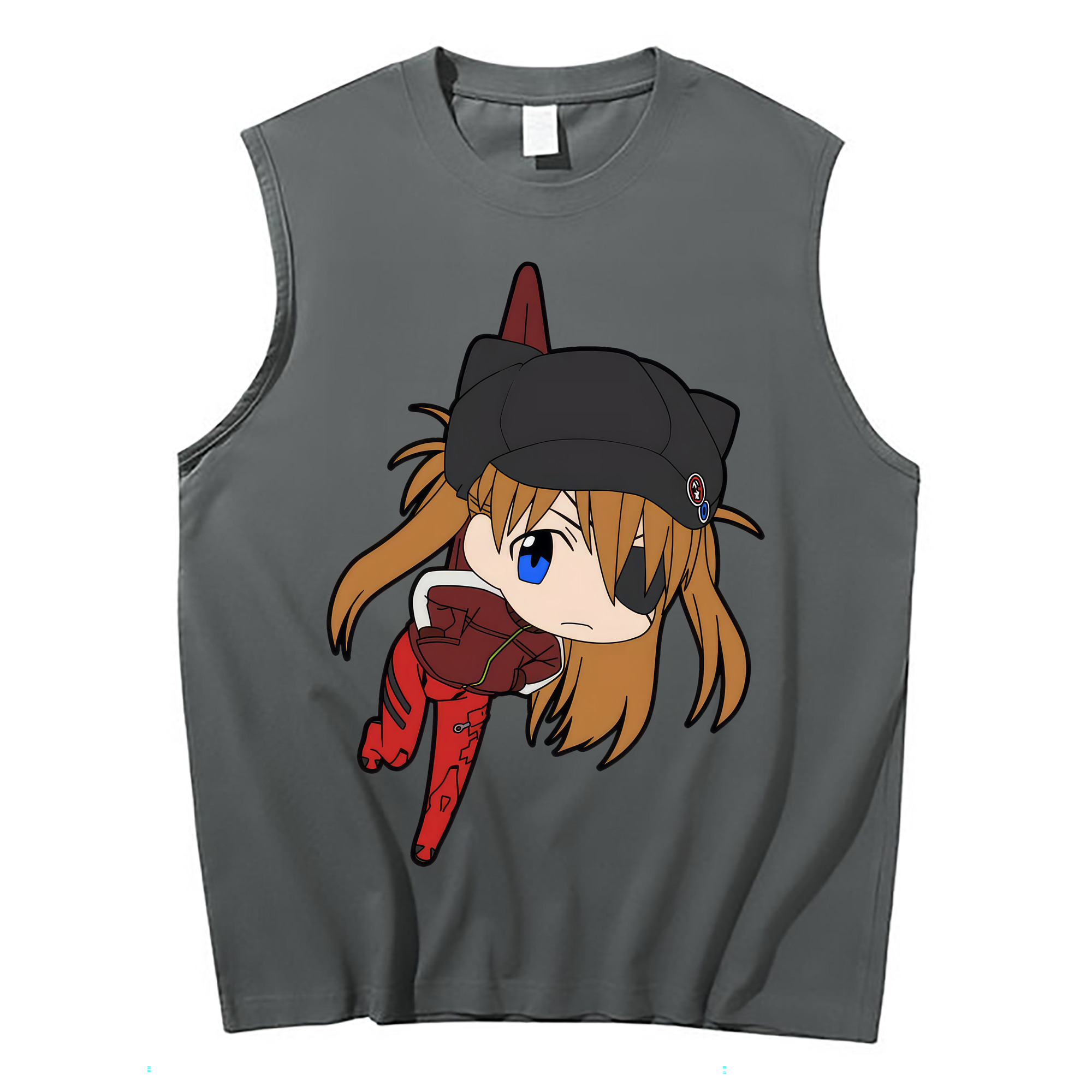 （画像用） EVA 新世紀エヴァンゲリオン コットン100％タンクトップ（フロントプリント）